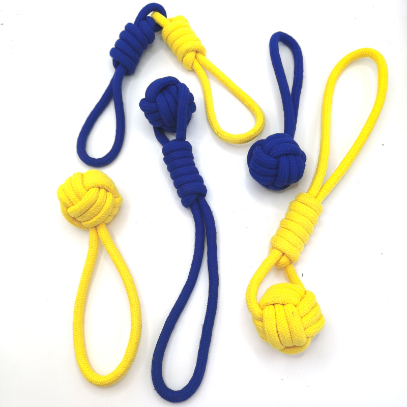 Игрушка для собак с узлом из хлопковой веревки Tug Of War